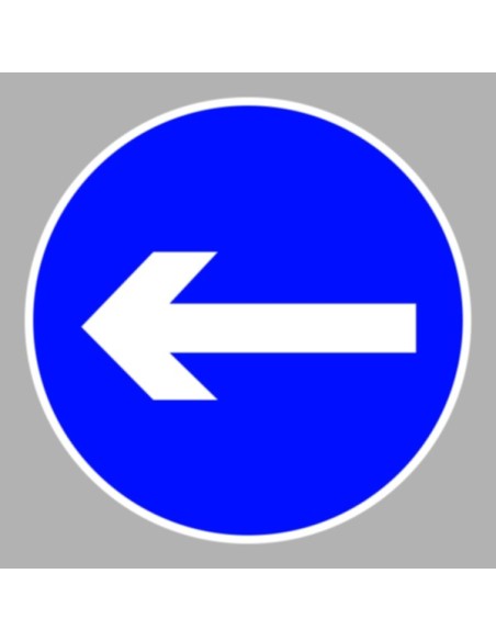 KRESZ tábla, Közúti jelzőtábla - "D" Utasítást adó jelzőtáblák - Kötelező haladási irány, balra