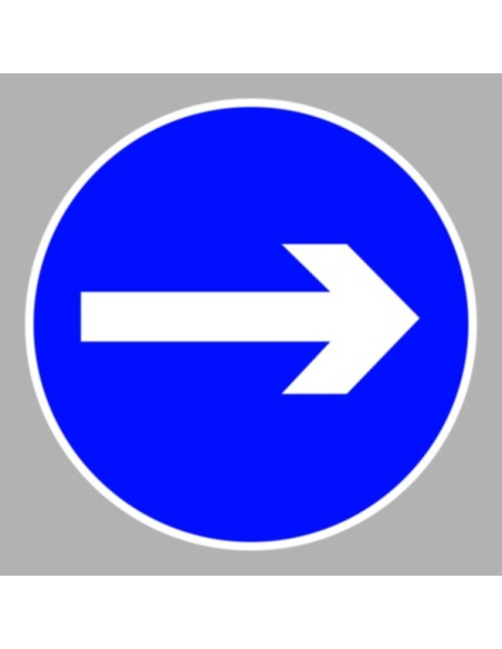 KRESZ tábla, Közúti jelzőtábla - "D" Utasítást adó jelzőtáblák - Kötelező haladási irány, jobbra
