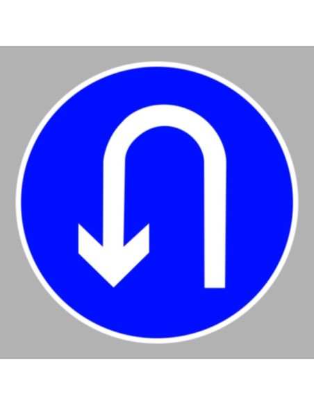 KRESZ tábla, Közúti jelzőtábla - "D" Utasítást adó jelzőtáblák - Kötelező haladási irány (megfordulás)