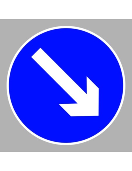 KRESZ tábla, Közúti jelzőtábla - "D" Utasítást adó jelzőtáblák - Kikerülési irány (jobbra)