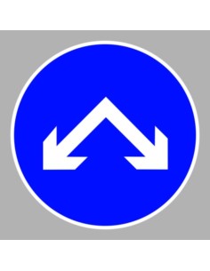 KRESZ tábla, Közúti jelzőtábla - "D" Utasítást adó jelzőtáblák - Kikerülési irány (balra és jobbra)