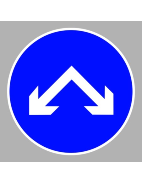 KRESZ tábla, Közúti jelzőtábla - "D" Utasítást adó jelzőtáblák - Kikerülési irány (balra és jobbra)