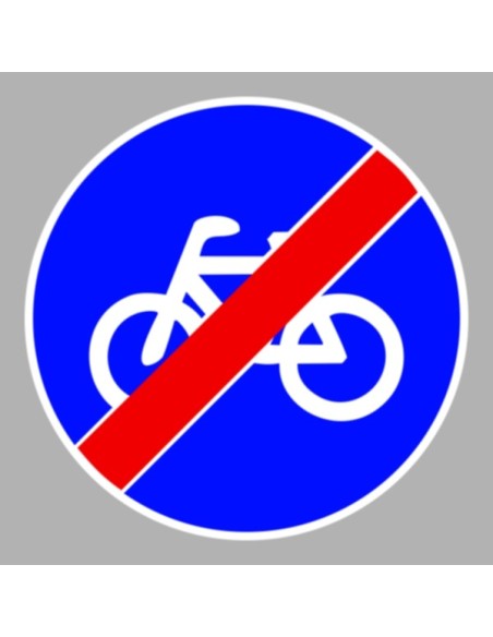 KRESZ tábla, Közúti jelzőtábla - "D" Utasítást adó jelzőtáblák - Kerékpárút vége