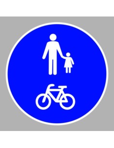 KRESZ tábla, Közúti jelzőtábla - "D" Utasítást adó jelzőtáblák - Gyalog- és kerékpárút (közös)