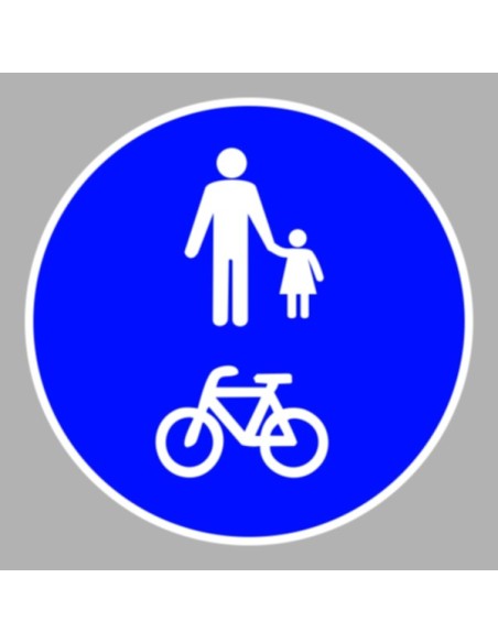 KRESZ tábla, Közúti jelzőtábla - "D" Utasítást adó jelzőtáblák - Gyalog- és kerékpárút (közös)