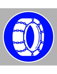 KRESZ tábla, Közúti jelzőtábla - "D" Utasítást adó jelzőtáblák - Hólánc használata kötelező