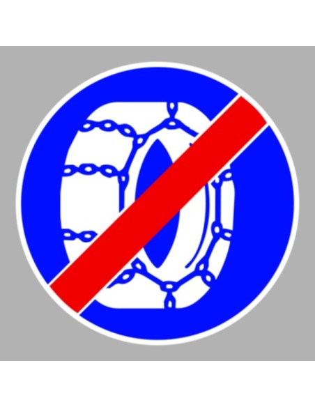 KRESZ tábla, Közúti jelzőtábla - "D" Utasítást adó jelzőtáblák - Hólánc használat vége