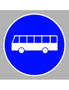 KRESZ tábla, Közúti jelzőtábla - "D" Utasítást adó jelzőtáblák - Autóbusz-forgalmi sáv