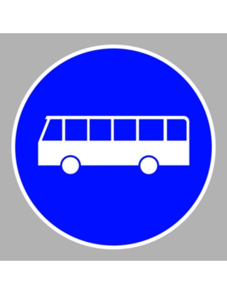 KRESZ tábla, Közúti jelzőtábla - "D" Utasítást adó jelzőtáblák - Autóbusz-forgalmi sáv