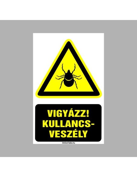Lovarda, Istálló táblák - Vigyázz kullancsveszély!