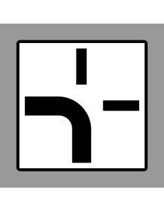 KRESZ tábla, Közúti jelzőtábla - "H" Kiegészítő jelzőtáblák - Főútvonal Vonalvezetése