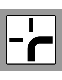 KRESZ tábla, Közúti jelzőtábla - "H" Kiegészítő jelzőtáblák - Főútvonal Vonalvezetése