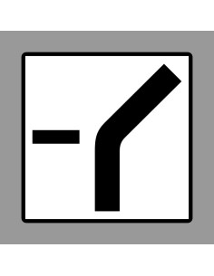 KRESZ tábla, Közúti jelzőtábla - "H" Kiegészítő jelzőtáblák - Főútvonal Vonalvezetése