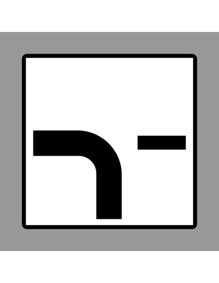 KRESZ tábla, Közúti jelzőtábla - "H" Kiegészítő jelzőtáblák - Főútvonal Vonalvezetése