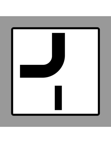 KRESZ tábla, Közúti jelzőtábla - "H" Kiegészítő jelzőtáblák - Elsőbbséggel Rendelkező Út Vonalvezetése