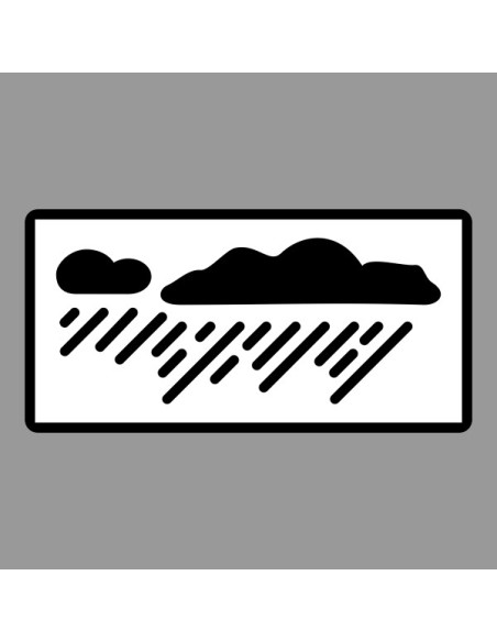 KRESZ tábla, Közúti jelzőtábla - "H" Kiegészítő jelzőtáblák - Esőzés