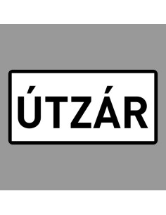 KRESZ tábla, Közúti jelzőtábla - "H" Kiegészítő jelzőtáblák - Útzár