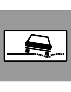 KRESZ tábla, Közúti jelzőtábla - "H" Kiegészítő jelzőtáblák - Veszélyes Padka