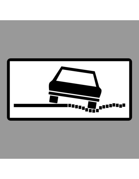 KRESZ tábla, Közúti jelzőtábla - "H" Kiegészítő jelzőtáblák - Veszélyes Padka