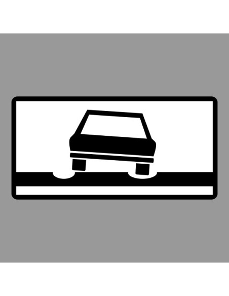 KRESZ tábla, Közúti jelzőtábla - "H" Kiegészítő jelzőtáblák - Nyomvályús Útszakasz