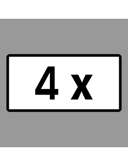 KRESZ tábla, Közúti jelzőtábla - "H" Kiegészítő jelzőtáblák - Többszöröződés