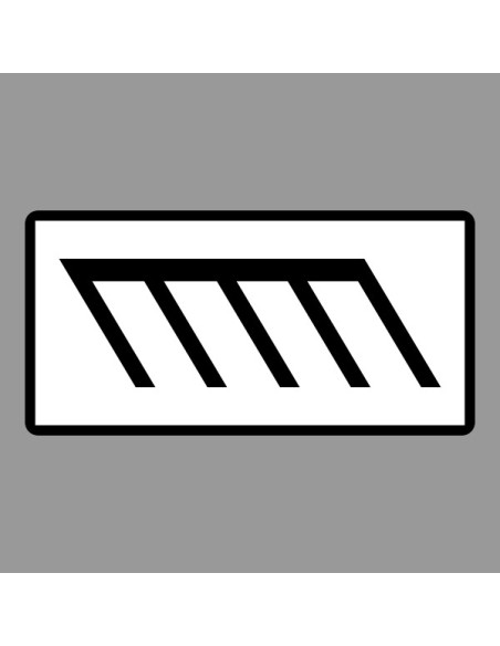 KRESZ tábla, Közúti jelzőtábla - "H" Kiegészítő jelzőtáblák - Ferde Felállás