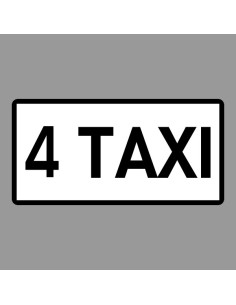 KRESZ tábla, Közúti jelzőtábla - "H" Kiegészítő jelzőtáblák - Taxik Száma