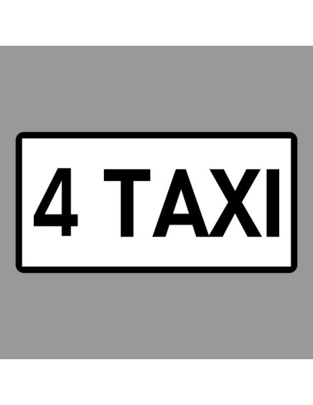 KRESZ tábla, Közúti jelzőtábla - "H" Kiegészítő jelzőtáblák - Taxik Száma