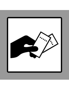 KRESZ tábla, Közúti jelzőtábla - "H" Kiegészítő jelzőtáblák - Jegyváltás Helye