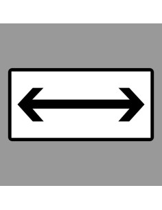 KRESZ tábla, Közúti jelzőtábla - "H" Kiegészítő jelzőtáblák -  Tilalom Közepe