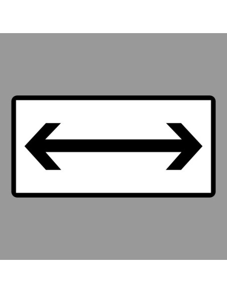 KRESZ tábla, Közúti jelzőtábla - "H" Kiegészítő jelzőtáblák -  Tilalom Közepe