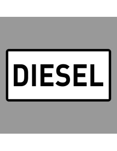 KRESZ tábla, Közúti jelzőtábla - "H" Kiegészítő jelzőtáblák - Diesel