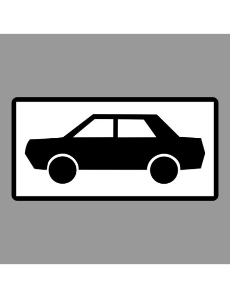 KRESZ tábla, Közúti jelzőtábla - "H" Kiegészítő jelzőtáblák - Személygépkocsik Részére