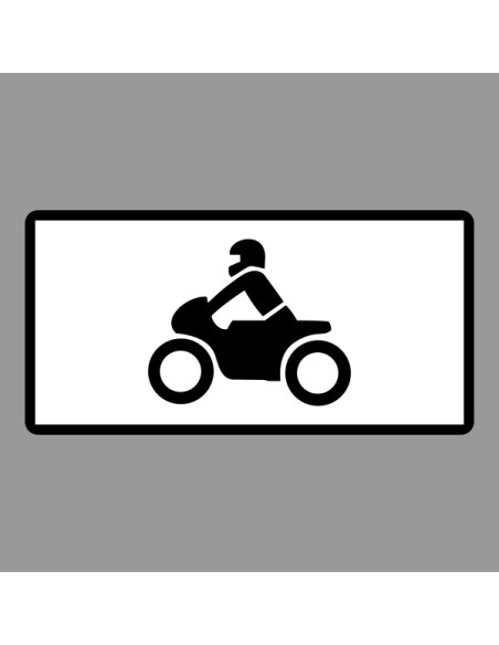 KRESZ tábla, Közúti jelzőtábla - "H" Kiegészítő jelzőtáblák - Motorkerékpárok Részére