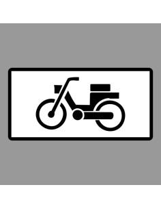 KRESZ tábla, Közúti jelzőtábla - "H" Kiegészítő jelzőtáblák - Segédmotoros Kerékpárok Részére