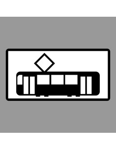 KRESZ tábla, Közúti jelzőtábla - "H" Kiegészítő jelzőtáblák - Villamosok Részére