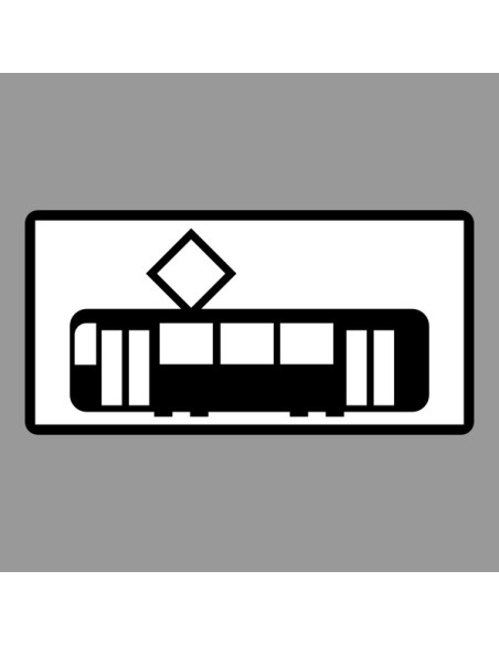 KRESZ tábla, Közúti jelzőtábla - "H" Kiegészítő jelzőtáblák - Villamosok Részére