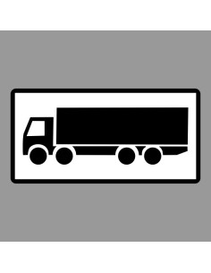 KRESZ tábla, Közúti jelzőtábla - "H" Kiegészítő jelzőtáblák - Nyerges Vontatók Részére