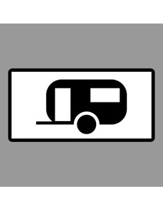 KRESZ tábla, Közúti jelzőtábla - "H" Kiegészítő jelzőtáblák - Lakókocsik Részére