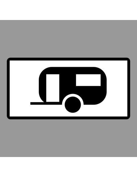 KRESZ tábla, Közúti jelzőtábla - "H" Kiegészítő jelzőtáblák - Lakókocsik Részére