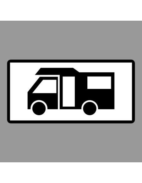 KRESZ tábla, Közúti jelzőtábla - "H" Kiegészítő jelzőtáblák - Lakóautók Részére