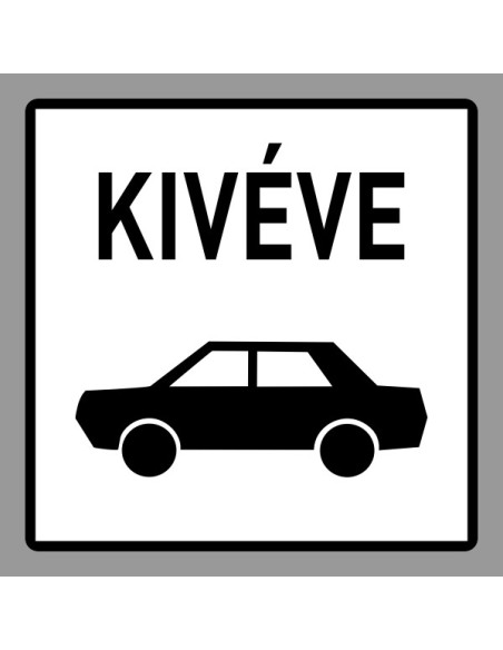 KRESZ tábla, Közúti jelzőtábla - "H" Kiegészítő jelzőtáblák - Kivéve Személygépkocsi