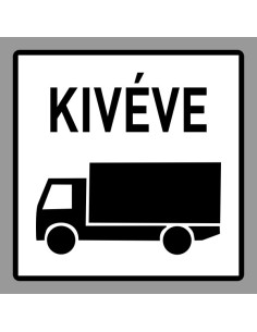 KRESZ tábla, Közúti jelzőtábla - "H" Kiegészítő jelzőtáblák - Kivéve Tehergépkocsi