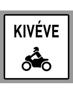 KRESZ tábla, Közúti jelzőtábla - "H" Kiegészítő jelzőtáblák - Kivéve Motorkerékpár