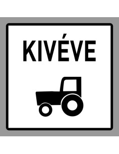 KRESZ tábla, Közúti jelzőtábla - "H" Kiegészítő jelzőtáblák - Kivéve Mezőgazdasági Vontató