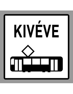 KRESZ tábla, Közúti jelzőtábla - "H" Kiegészítő jelzőtáblák - Kivéve Villamos