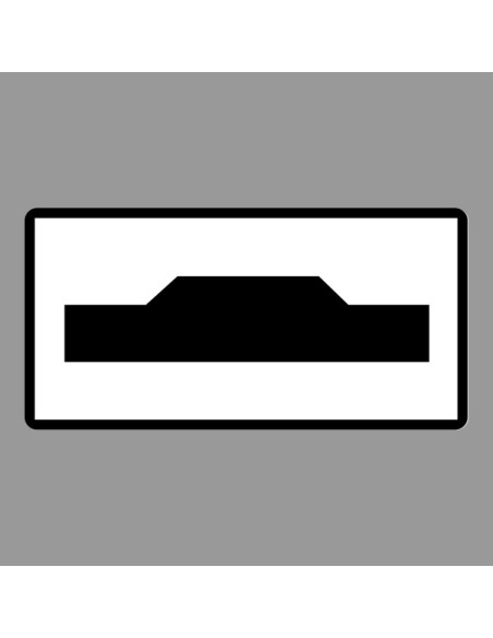 KRESZ tábla, Közúti jelzőtábla - "H" Kiegészítő jelzőtáblák - Sebességcsökkentő Borda