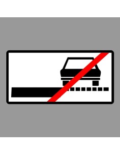 KRESZ tábla, Közúti jelzőtábla - "H" Kiegészítő jelzőtáblák - Padkán Megállni (Várakozni) Tilos!