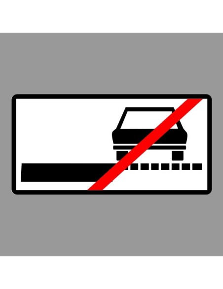 KRESZ tábla, Közúti jelzőtábla - "H" Kiegészítő jelzőtáblák - Padkán Megállni (Várakozni) Tilos!