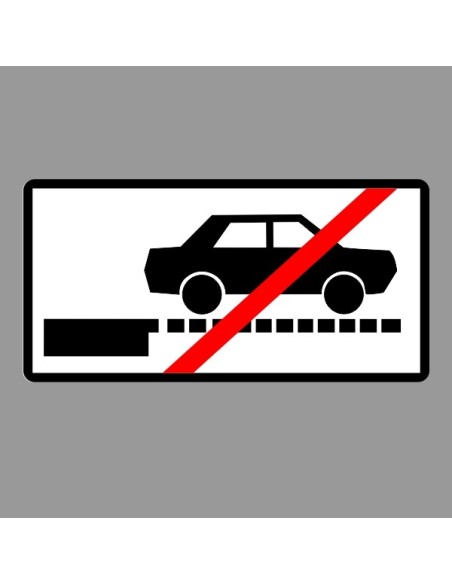 KRESZ tábla, Közúti jelzőtábla - "H" Kiegészítő jelzőtáblák - Padkán Megállni (Várakozni) Tilos!